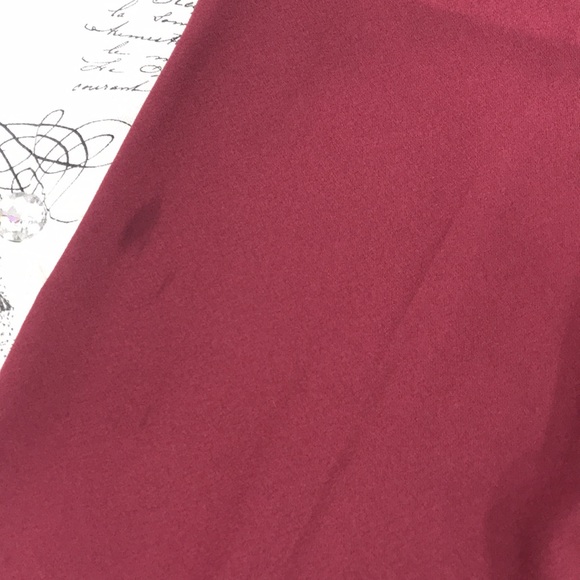 💥 Halogen Wide Leg Cropped Pants Red PETITE - Picture 8 of 8